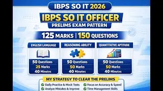 IBPS SO IT Prelims Strategy 2026 | 6-Month Plan to Clear in First Attempt