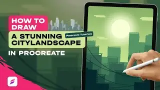 How to Draw a Cityscape in Procreate / City Painting Tutorial