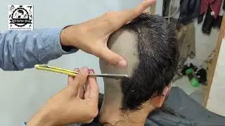 Funny 🤣🤣🤣 head shave long hair to bald transformation tutorial zaibi barber shop