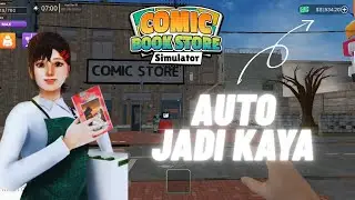 Auto kaya🤩 tips cepet kaya di comic book store simulator 