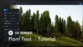 D5 Render Plant Tool  | Asset Library/Brush/Scatter/Eraser