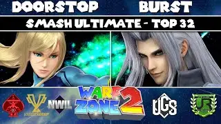 Warp Zone 2 Winners Top 32 - Doorstop (Zero Suit Samus) vs Burst (Sephiroth) - Smash Ultimate