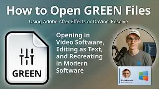 How to Open GREEN Files (Green Screen Configuration)