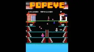 Popeye ( Stage 1 )❤️#nostalgia #gaming #game #retrogaming #90s