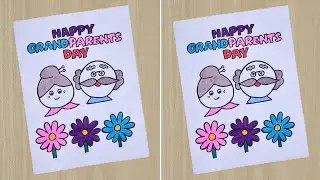 Grandparent's Day Card Idea //How to Draw Grandparent's Day Card //Happy Grandparents Day Card