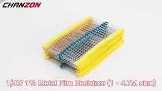 1/4W 1% High Precision Metal Film Resistors Kit 1 100 200 220 3