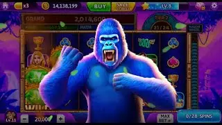 Slots Master - Gorilla Diamond Wheel｜Free Game｜Sticky Wild｜Retrigger｜Total 28 Free Spins