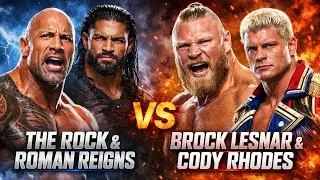 WWE 2K25  Brock Lesnar Team VS. Roman Reigns Team Match