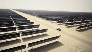 One of larger solar panel farms in WuWei China &hellip; see how large it is..