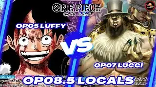 OP05 Luffy vs OP07 Lucci | Is Luffy fast enough to gain advantage? | One Piece TCG | OP08.5 Gameplay