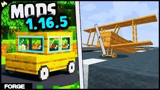 👍LOS 3 MEJORES MODS PARA MINECRAFT 1.16.5 [AUTOS Y AVIONES] 😱