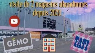 j'ai enfin pu visiter ces 2 magasins abandonnés ! (c'est très impressionnant 😮)