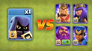 Headhunter Vs All Max Heroes - Clash of Clans
