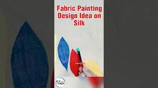 Fabric Painting New Idea | Fabric Painting on Silk #shorts #art #fabricpainting #subscribe #short
