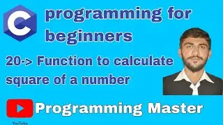 function to calculate square of a number in c programming #cprogramming #programing#coding#clanguage