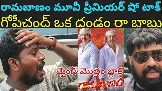 Ramabanam Movie Review || Ramabanam Movie || premier Show public talk