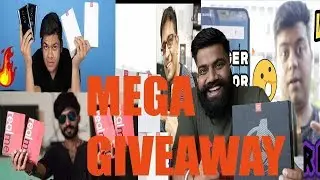 MEGA GIVEAWAY BY TECHNICAL GURUJI | TECNICAL DOST | PRINCE CHANDRA |  PHONE RADAR | GADGETS TO USE