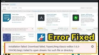 Fix WordPress Plugins & Themes Not Installing