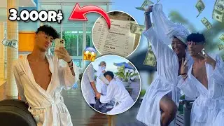PRIMEIRA VEZ NO SPA DE LUXO 😱 *ficamos pobrekk* | Gustax