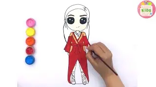 Taylor Swift Drawing and Coloring Beautiful Singer How To Draw for Beginner | Candy Art ☆