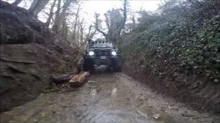 Defender Green Laning - Water Lane, Alton, Hampshire [GoPro HD]