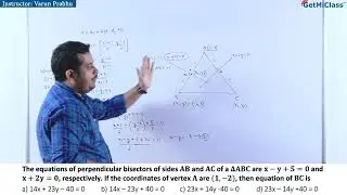 Finding Line BC of Triangle ABC JEE 11th Maths 2D Geometry