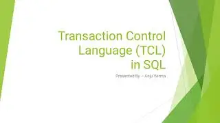 Transaction Control Language (TCL) | SQL | DBMS