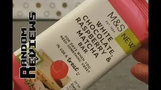 M&S White Chocolate Raspberry and Matcha Bar - Random Reviews