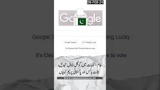 Google joins Pakistan's electoral buzz with special doodle#Elections2024 #GoogleDoodle #TOKAlert