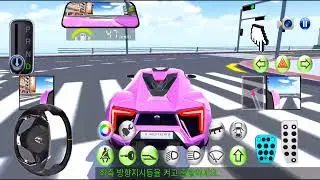 Pink color super bk chame to gas station for Refoil Oil in His BK - 3rd Driving Class simulation#1