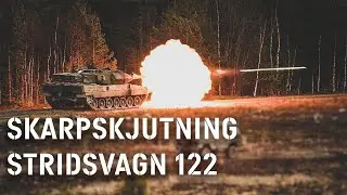 Rekryternas första skarpskjutning med stridsvagn 122