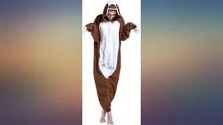 DOITNOW Sloth Pajamas Unisex Adult Jumpsuit Animal Cosplay Costumes review