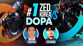 #1 Zed KOREA finds DOPA and it gets a little crazy... *INSANE SOLO KILLS*