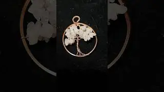 Making a Tree-of-Life Pendant with Rose Quartz Chip Beads - Number 24