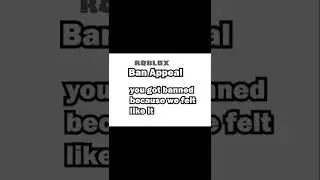 When You Try To Get A Ban Appeal On Roblox...