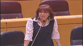 Sesión de control en el senado, pregunta a la ministra de medio ambiente 