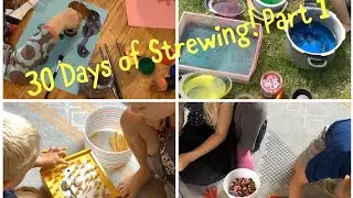 30 Days of Strewing! Part 1 (simple screen free kids activities for playing and learning )