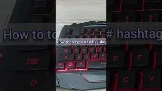 How to Type # (Hash, Pound, Number Sign) on Windows #laptop #keyboard #hashtag #qwerty