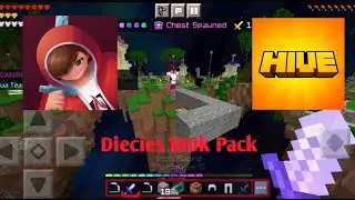 Using Diecies 100k Pack in Minecraft Hive SkyWars