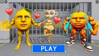 MON MON LIMON FALL IN LOVE WITH BALLERINA CAPPUCCINA Scary Prison Obby (#Roblox)