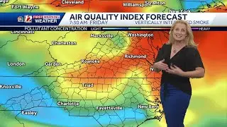 Code Orange Air Quality Continues for the Piedmont Triad, wamer highs return this weekend