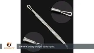 Sanwood 2Pcs Stainless-Steel Blackhead & Blemish Remover, Dual Loop Acne Pimple Extractor (Silver) |