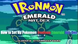 How to Setup Pokemon Ironmon Emerald Nat. Dex #recommended #youtuberecommendations