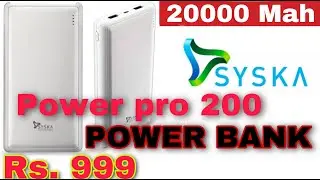 Unboxing Syska 20000 Mah Power Pro Power Bank