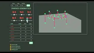 Hexapod Spider Robot Kinematics Simulations with React