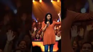 Indian Girl Stand Up Comedy 😂 | Live Stage Show | Viral Comedy Shorts #shorts #comedy #show #viral