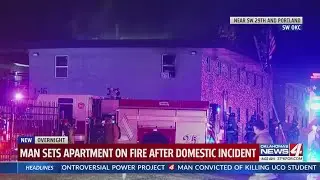 One in custody after apartment fire in SW Oklahoma City