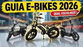 Qual BICICLETA EL&Eacute;TRICA Comprar para 2026? 4 Melhores para o Trabalho e dia a dia!
