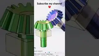 Bevel gear #shorts #solidworks #engineering #design #tutorial #usa #solidworks3d #gears #drawing