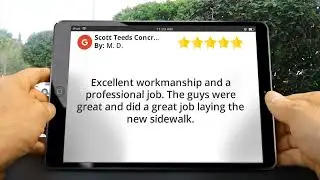 Scott Teeds Concrete Inc. Orlando Incredible 5 Star Review by M. Dave